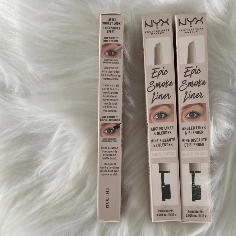 NYX Epic Smoke Liner in White new 3 pack